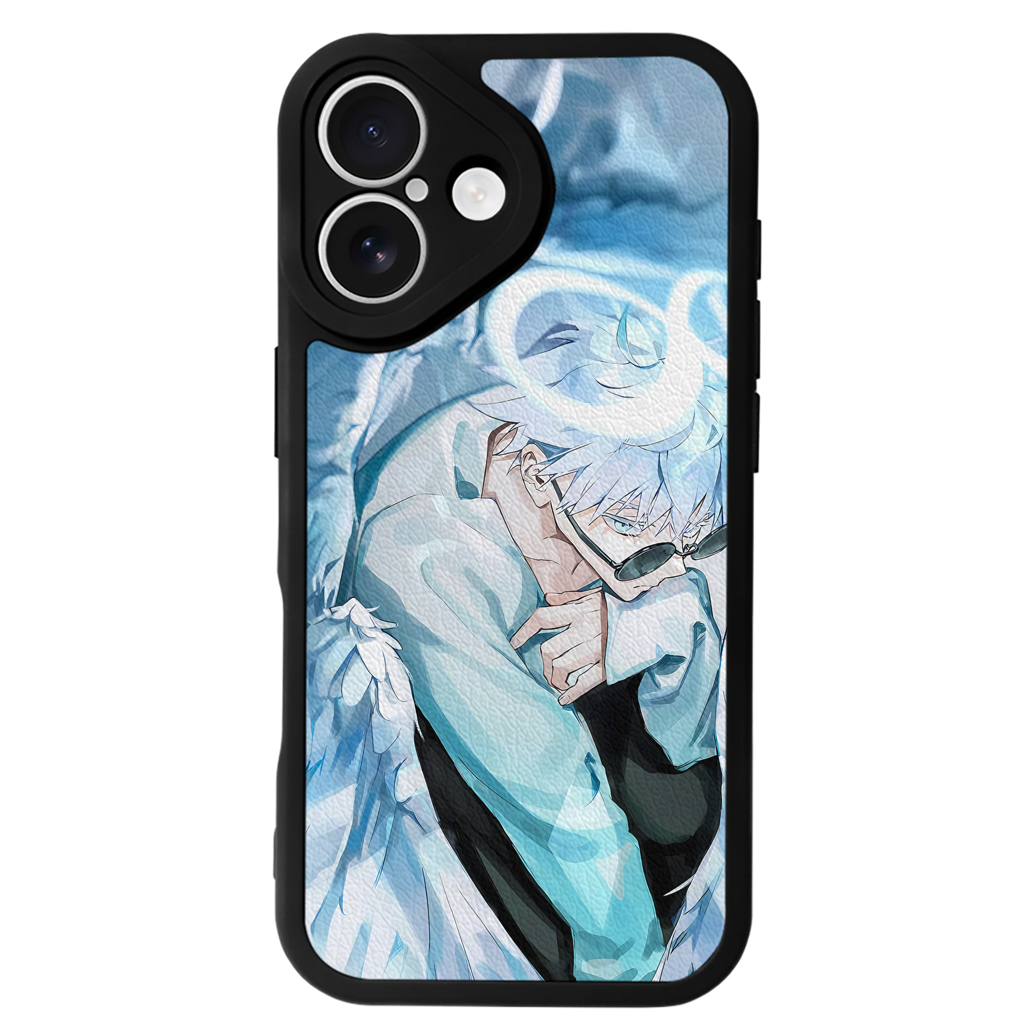 （画像用） 呪術廻戦 Jujutsu Kaisen 【iPhone 16シリーズ対応】シリコンスマホケース（レザー調） 材質：シリコン